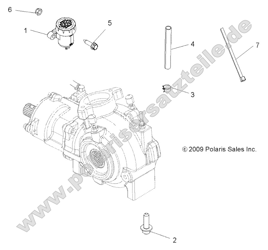 Drive Train, Gearcase Mounting, Front Drive Train, Gearcase Mounting, Front
