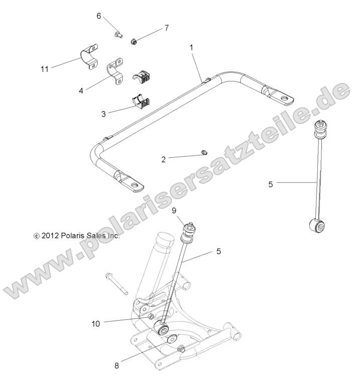 SUSPENSION, STABILIZER BAR, REAR SUSPENSION, STABILIZER BAR, REAR