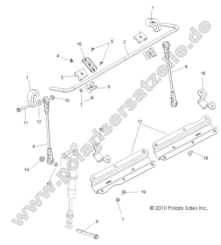 SUSPENSION, STABILIZER BAR, FRONT SUSPENSION, STABILIZER BAR, FRONT