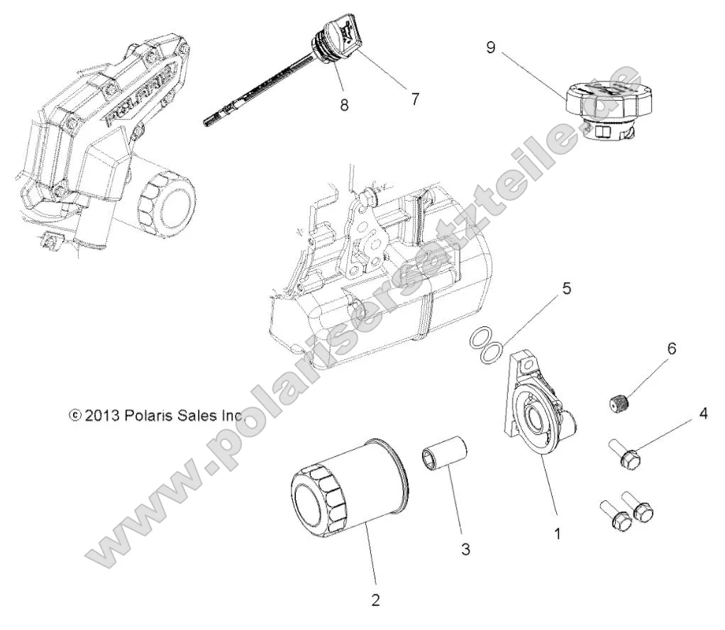 Engine, Oil Filter and Dipstick Engine, Oil Filter and Dipstick