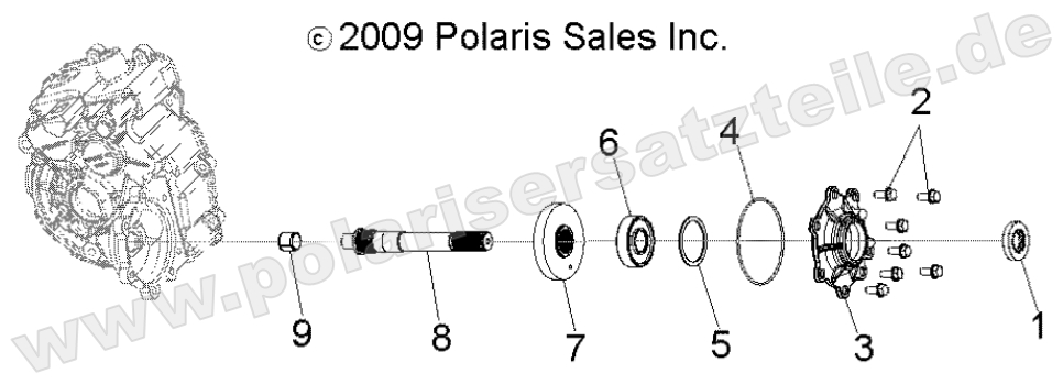 DRIVE TRAIN, MAIN GEARCASE OUTPUT SHAFT DRIVE TRAIN, MAIN GEARCASE OUTPUT SHAFT