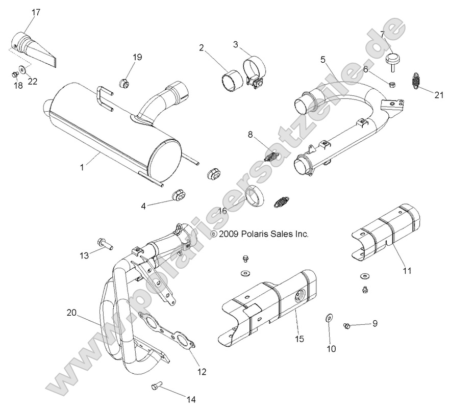 ENGINE, EXHAUST SYSTEM ENGINE, EXHAUST SYSTEM