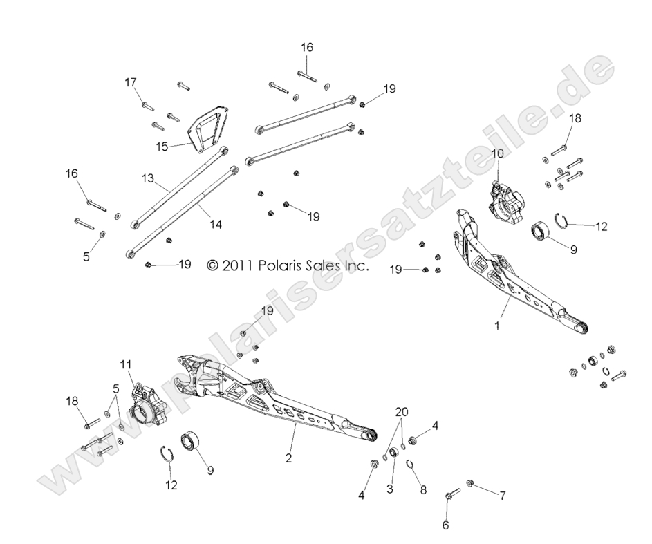 SUSPENSION, REAR SUSPENSION, REAR