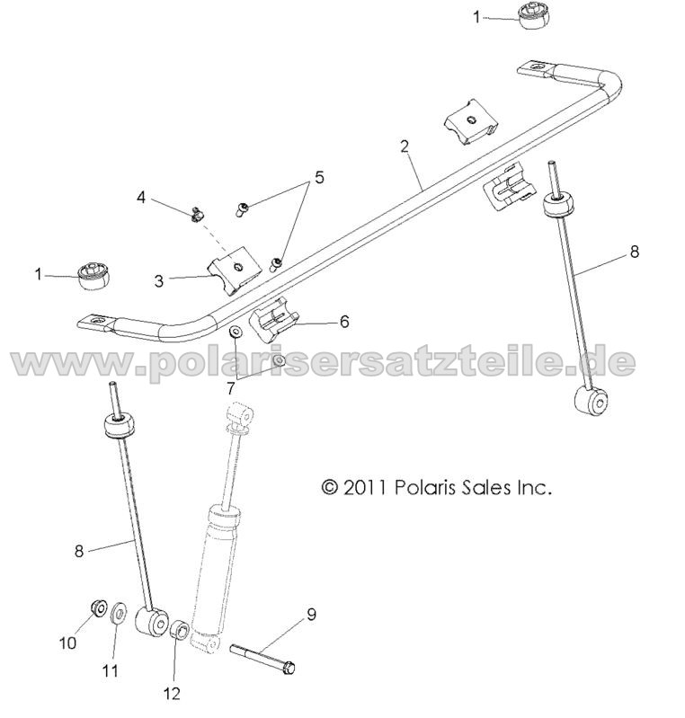 SUSPENSION, STABILIZER BAR, FRONT SUSPENSION, STABILIZER BAR, FRONT