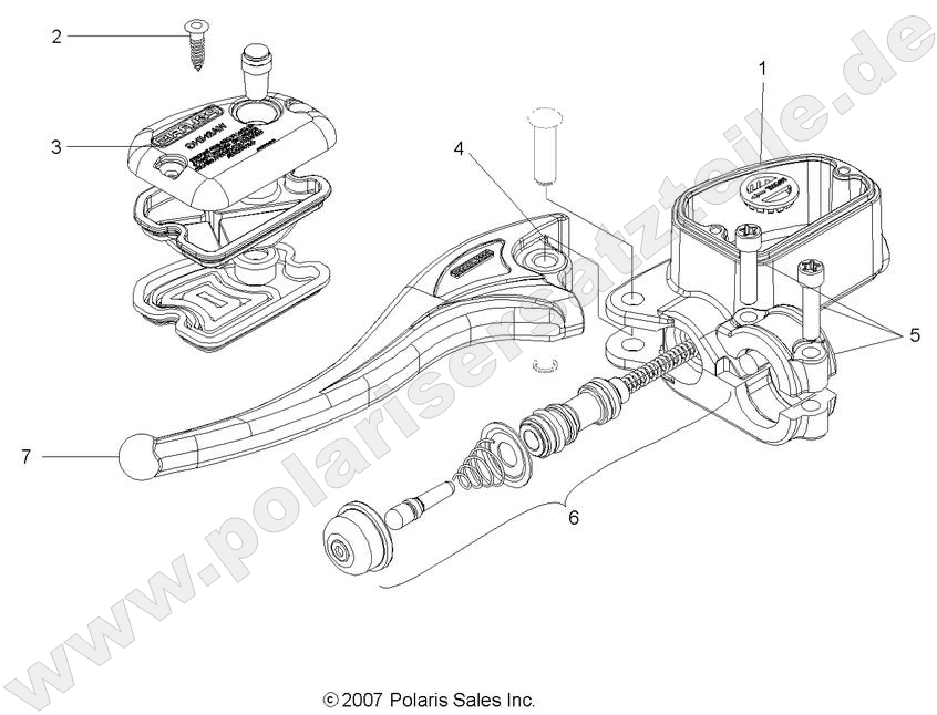 BRAKES, FRONT BRAKE LEVER and LH MASTER CYLINDER BRAKES, FRONT BRAKE LEVER and LH MASTER CYLINDER