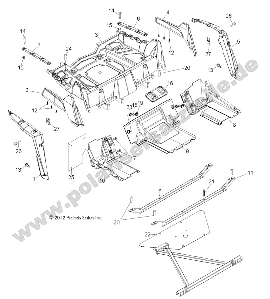 BODY, REAR RACK and FENDERS BODY, REAR RACK and FENDERS