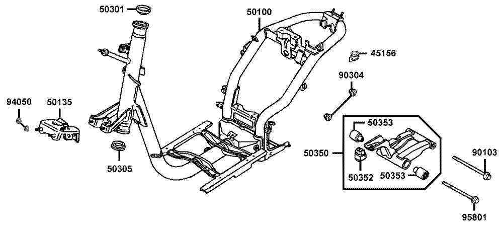 Rahmen & Motorhalter Rahmen & Motorhalter