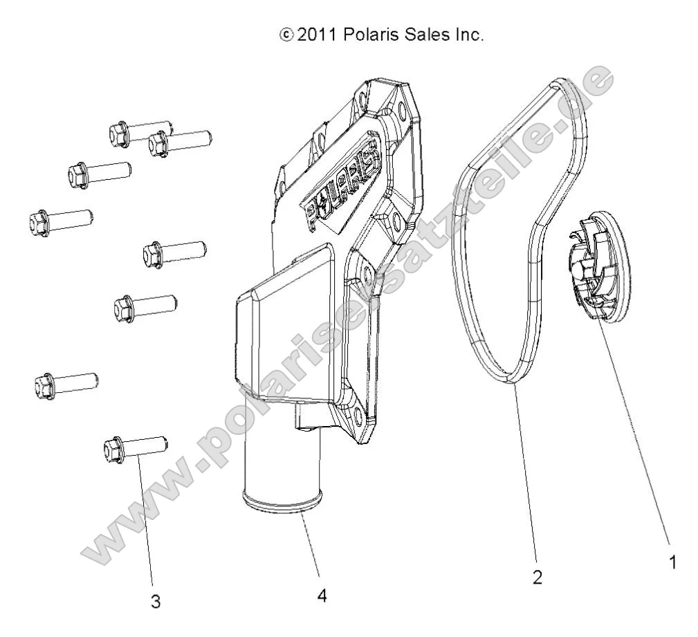 Engine, Waterpump Impeller and Cover