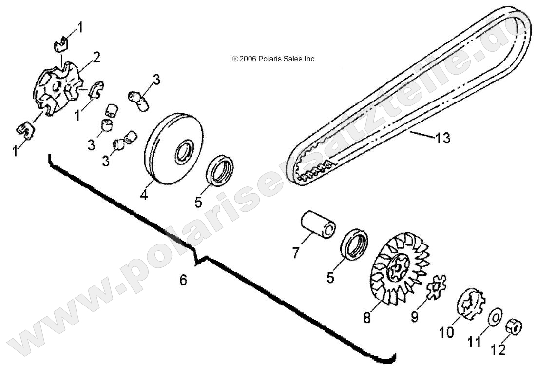 DRIVE TRAIN, PRIMARY CLUTCH DRIVE TRAIN, PRIMARY CLUTCH