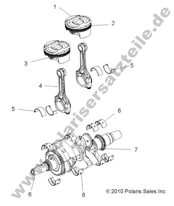 ENGINE, CRANKSHAFT and PISTON ENGINE, CRANKSHAFT and PISTON