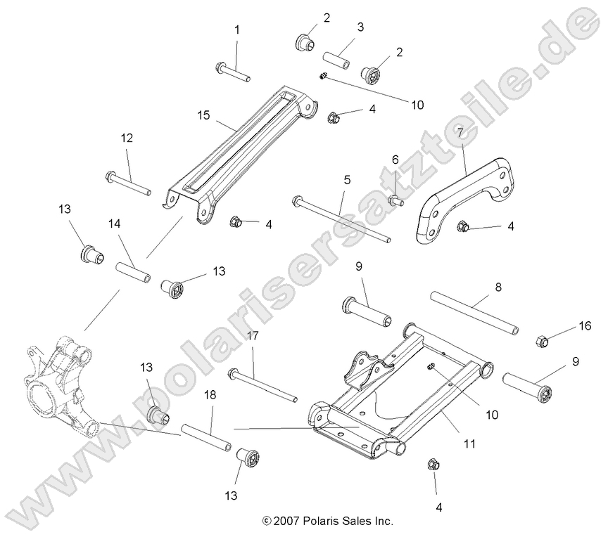 SUSPENSION, REAR SUSPENSION, REAR
