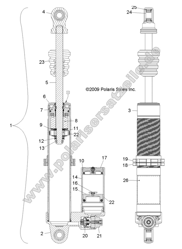 SUSPENSION, FRONT SHOCK SUSPENSION, FRONT SHOCK