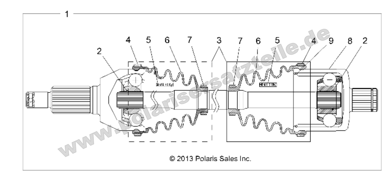 DRIVE TRAIN, REAR HALF SHAFT DRIVE TRAIN, REAR HALF SHAFT