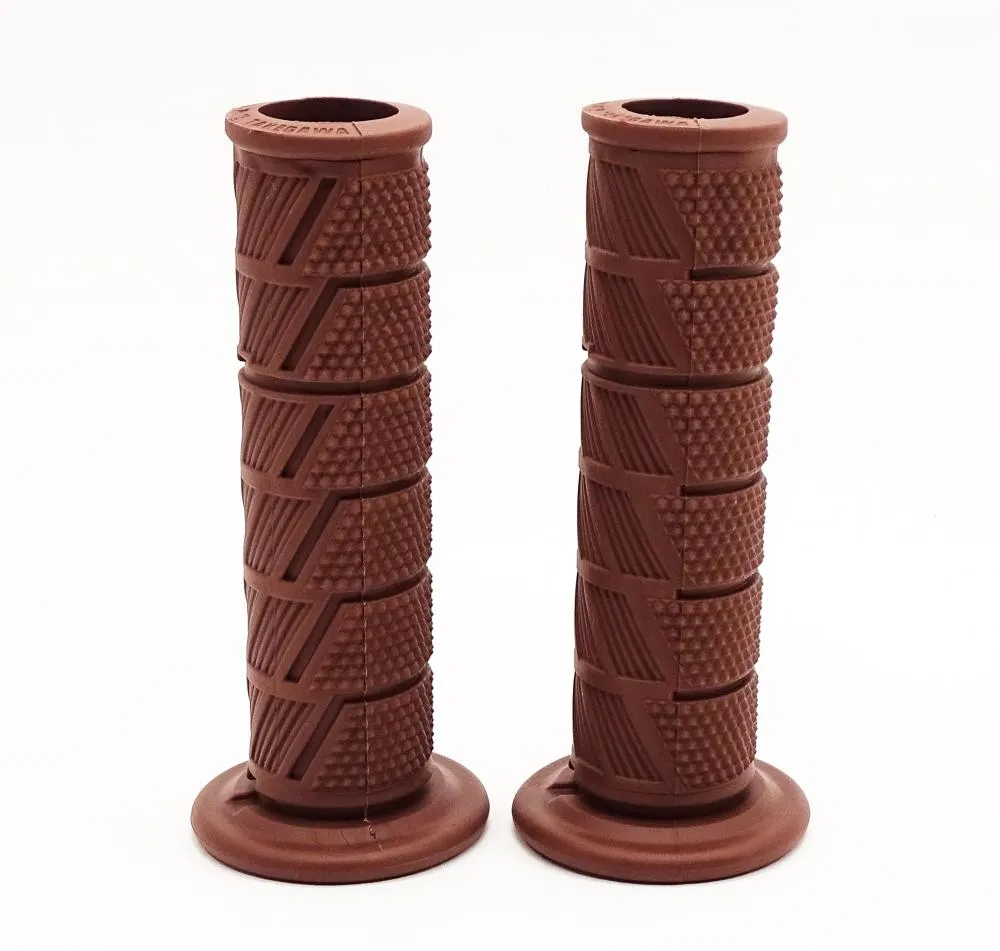 TMP Motorrad Scrambler - modern Classic Lenkergriffe dunkelbraun