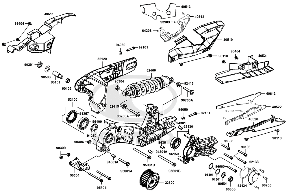 Stoßdämpfer hinten & Schwingarm Stoßdämpfer hinten & Schwingarm