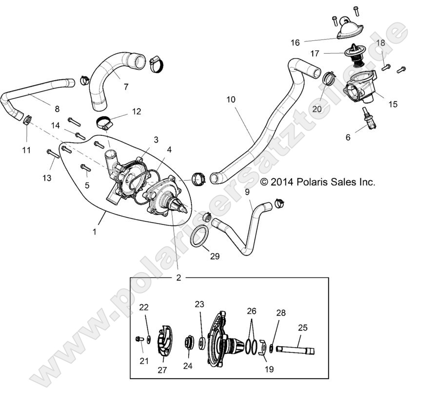ENGINE, WATERPUMP AND BYPASS ENGINE, WATERPUMP AND BYPASS