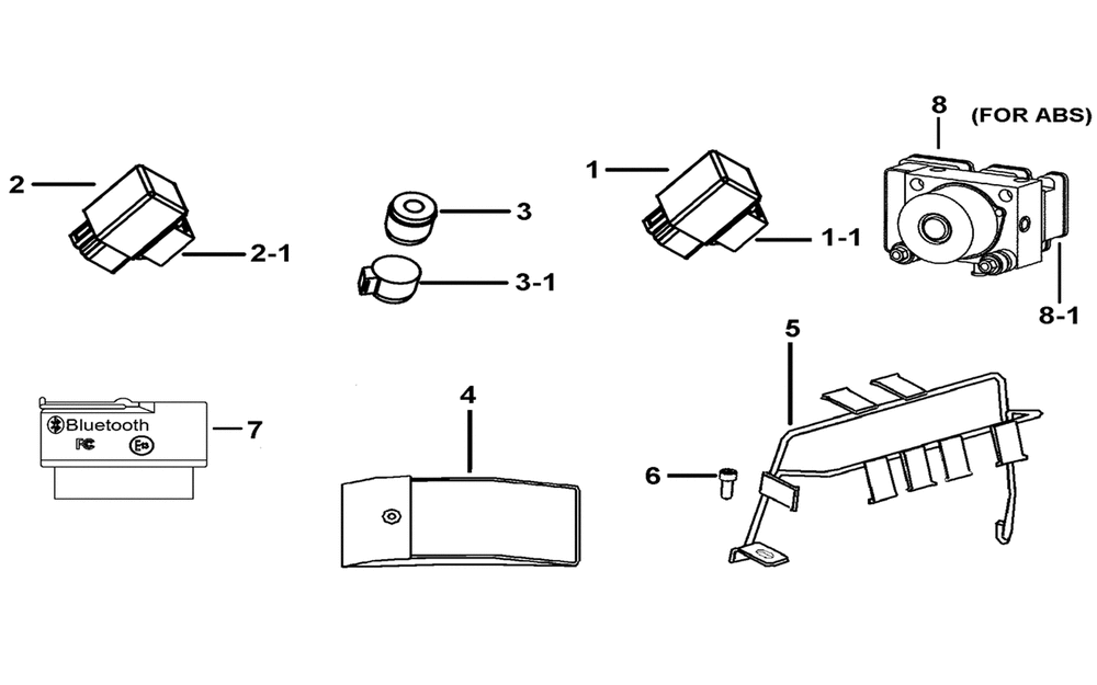 ABS Steuergerät, Blinkerrelais & Elektrische Bauteile