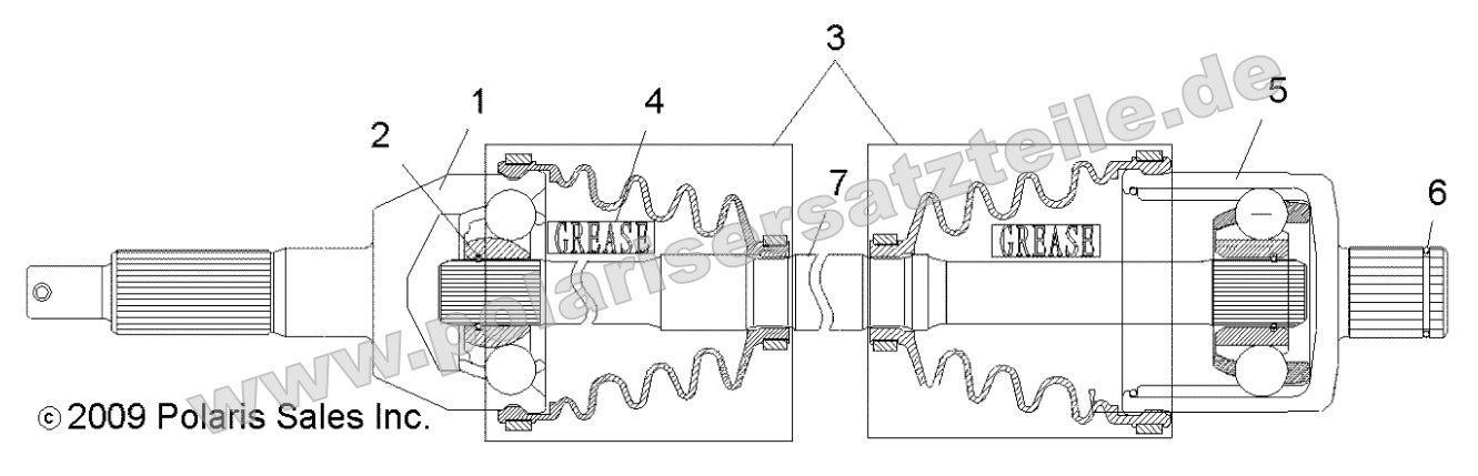 Drive Train, Rear Drive Shaft