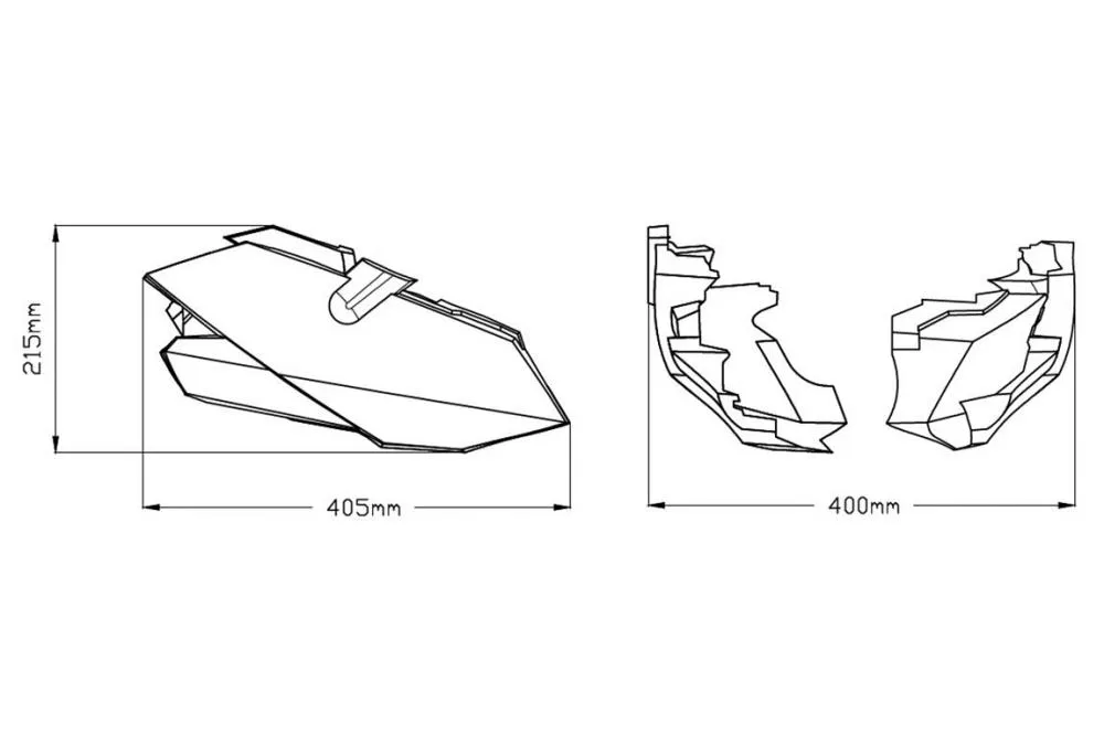 Puig Bugspoiler mattschwarz / untere Verkleidung - Kawasaki Z400 2019-21