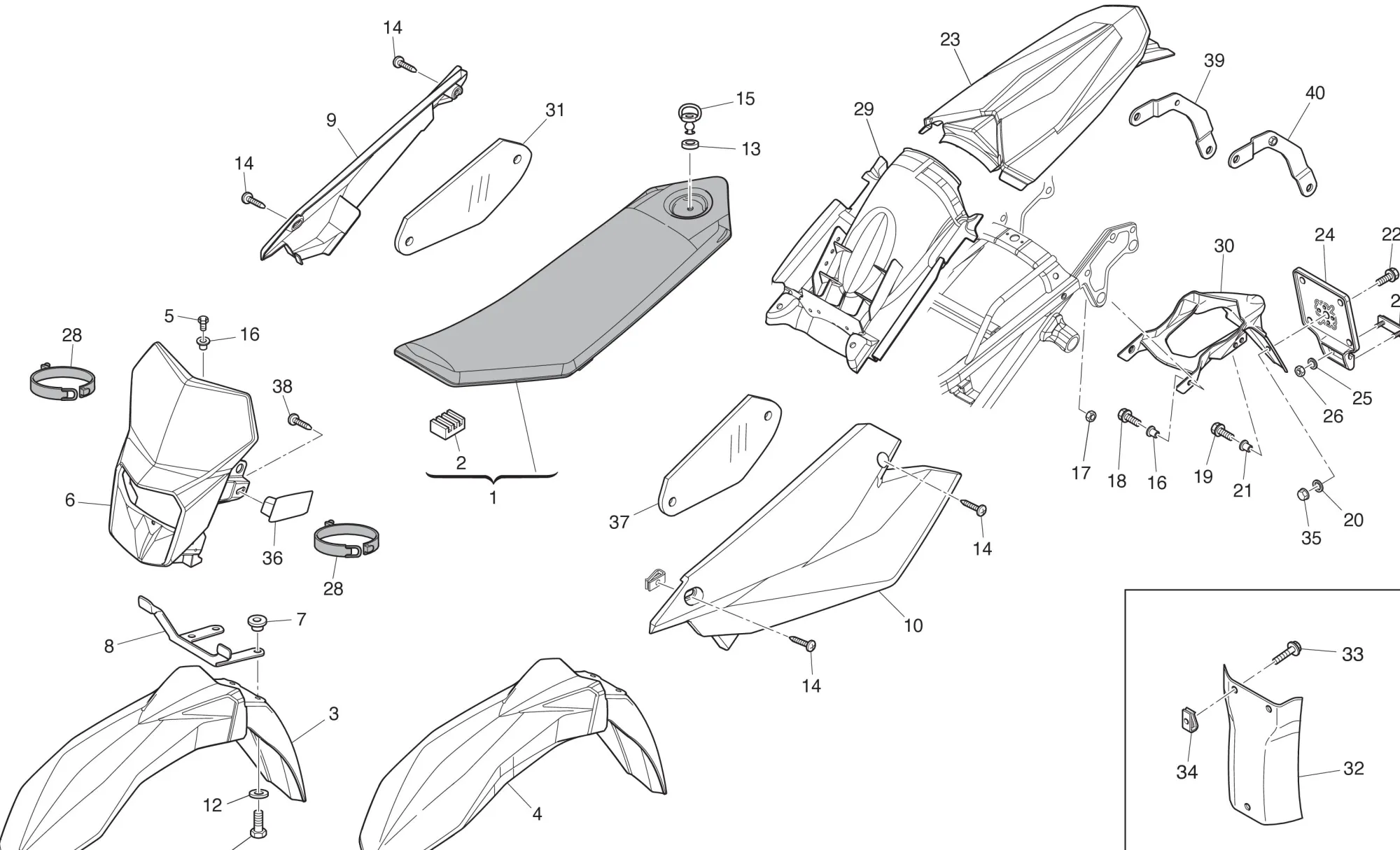 Verkleidung / Sitzbank