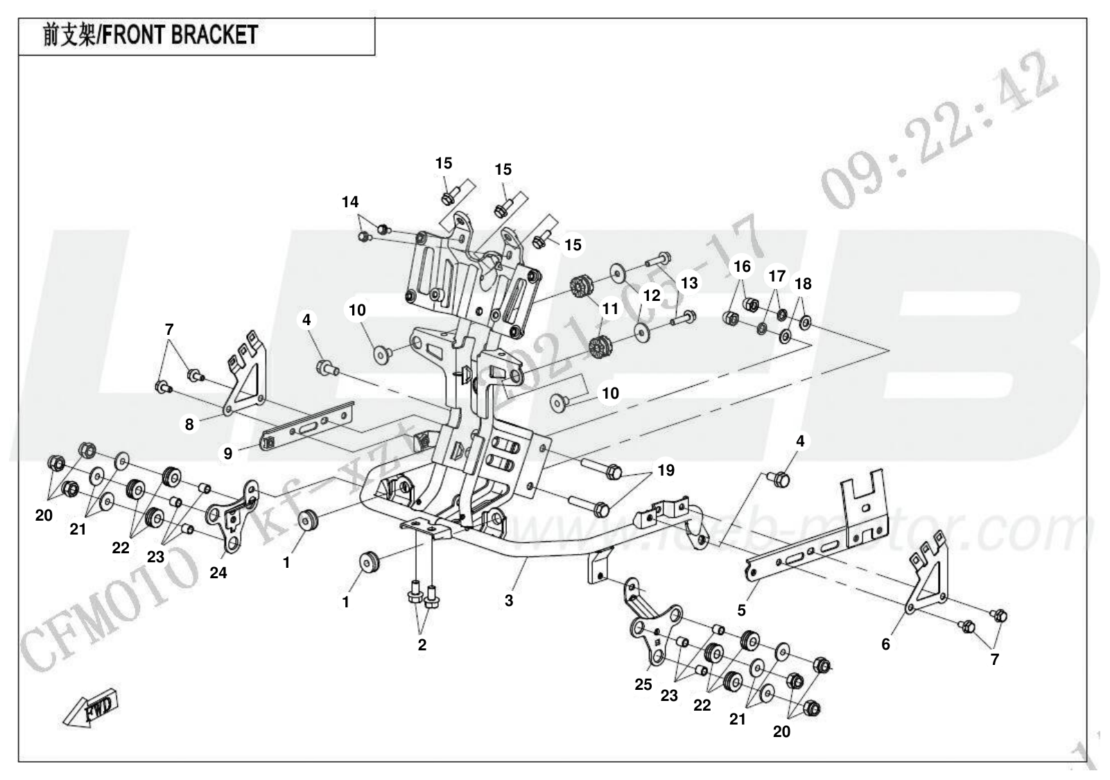 F03-1 FRONT BRACKET