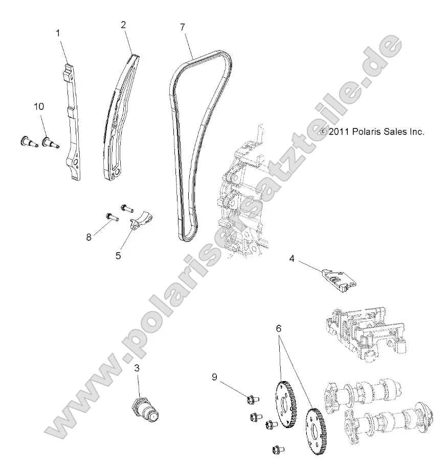 Engine, Cam Chain and Sprocket
