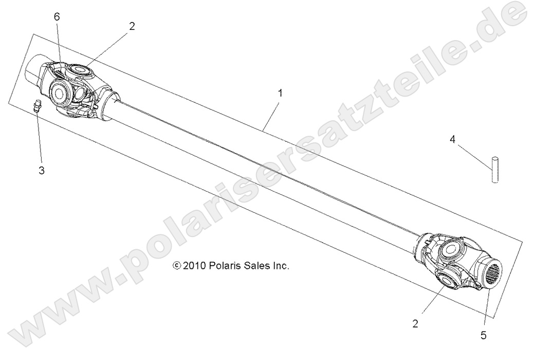 DRIVE TRAIN, PROP SHAFT, FRONT
