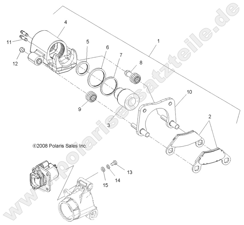 BRAKES, REAR CALIPER BRAKES, REAR CALIPER