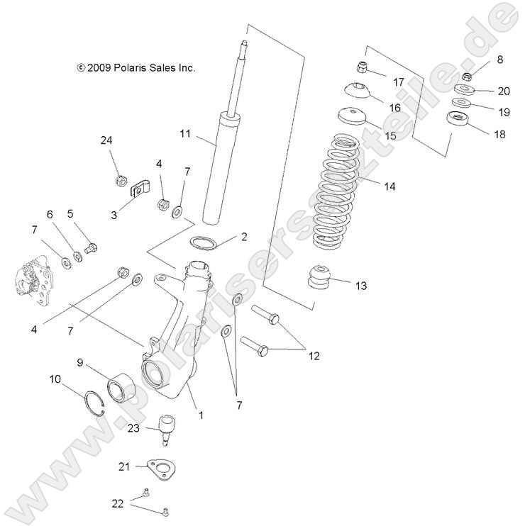 SUSPENSION, FRONT STRUT