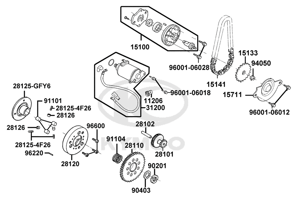 Ölpumpe, Anlasser & Anlasserfreilauf Ölpumpe, Anlasser & Anlasserfreilauf
