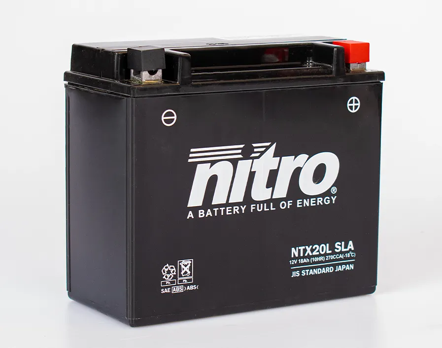 NTX20L-SLA Nitro NTX20L SLA GEL AGM Batterie 12V 18AH - Einbaufertig (YTX20L-BS FTX20L-BS)