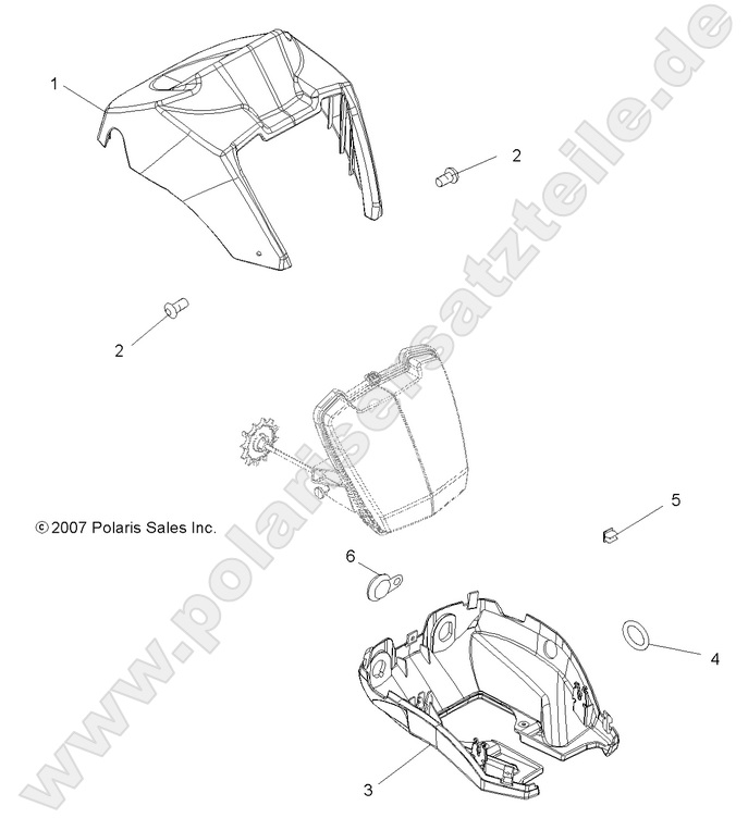 BODY, HEADLIGHT POD