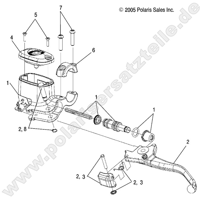 BRAKES, FRONT BRAKE LEVER and MASTER CYLINDER