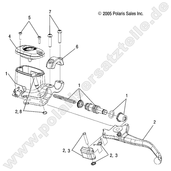 BRAKES, FRONT BRAKE LEVER and MASTER CYLINDER