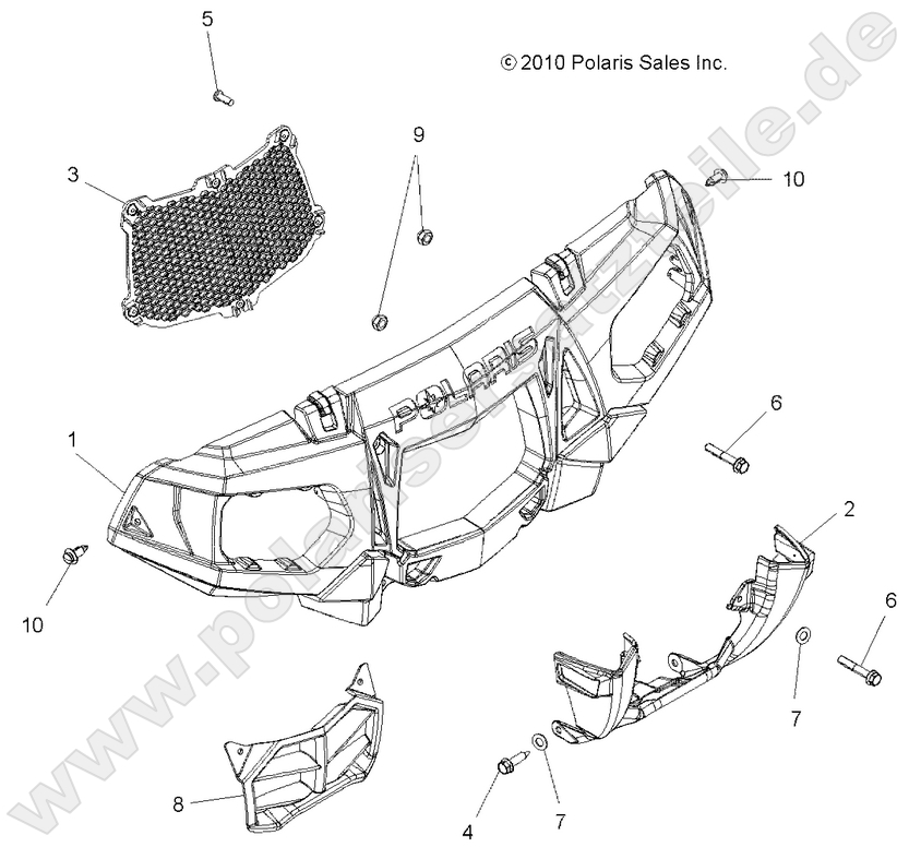BODY, FRONT BUMPER and MOUNTING