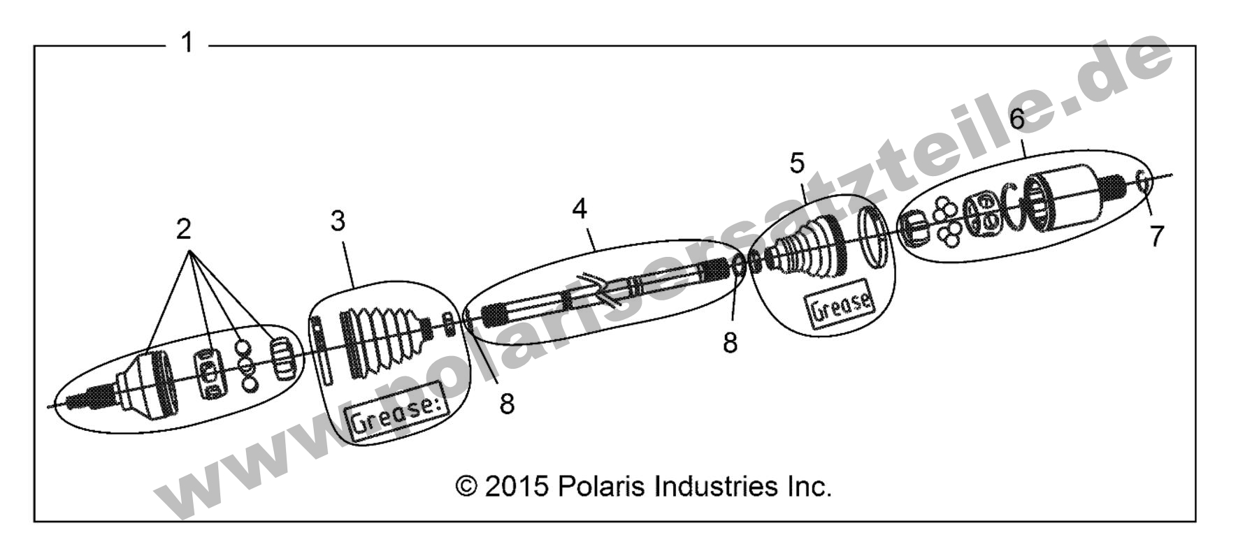 DRIVE TRAIN, FRONT HALF SHAFT (IF BUILT 10/20/15 AND AFTER) DRIVE TRAIN, FRONT HALF SHAFT (IF BUILT 10/20/15 AND AFTER)