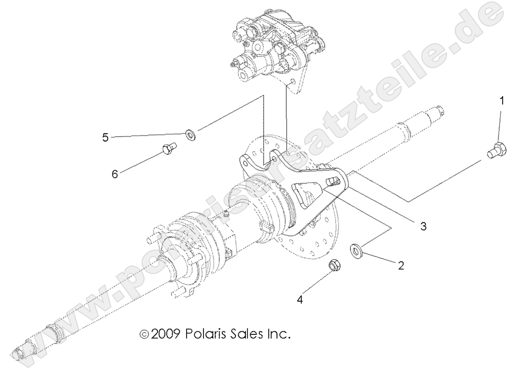 BRAKES, REAR CALIPER MOUNTING