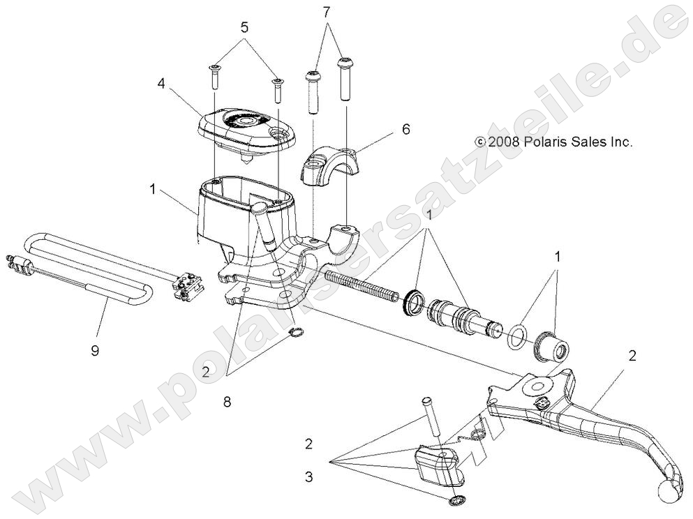 BRAKES, FRONT BRAKE LEVER and MASTER CYLINDER