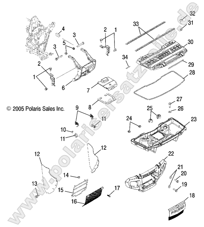 STORAGE, FRONT and BUMPER MOUNTING