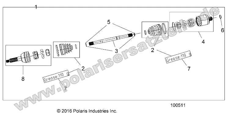 Drive Train, Rear Half Shaft Drive Train, Rear Half Shaft