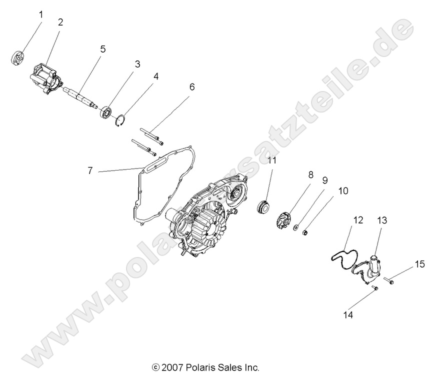 ENGINE, OIL PUMP and WATER PUMP