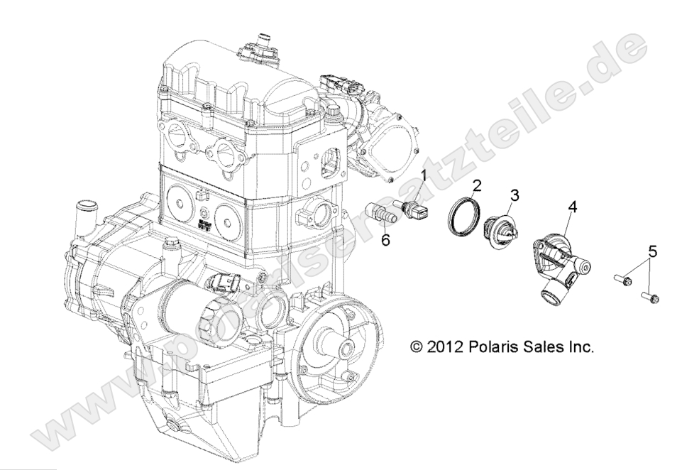 ENGINE, THERMOSTAT ENGINE, THERMOSTAT