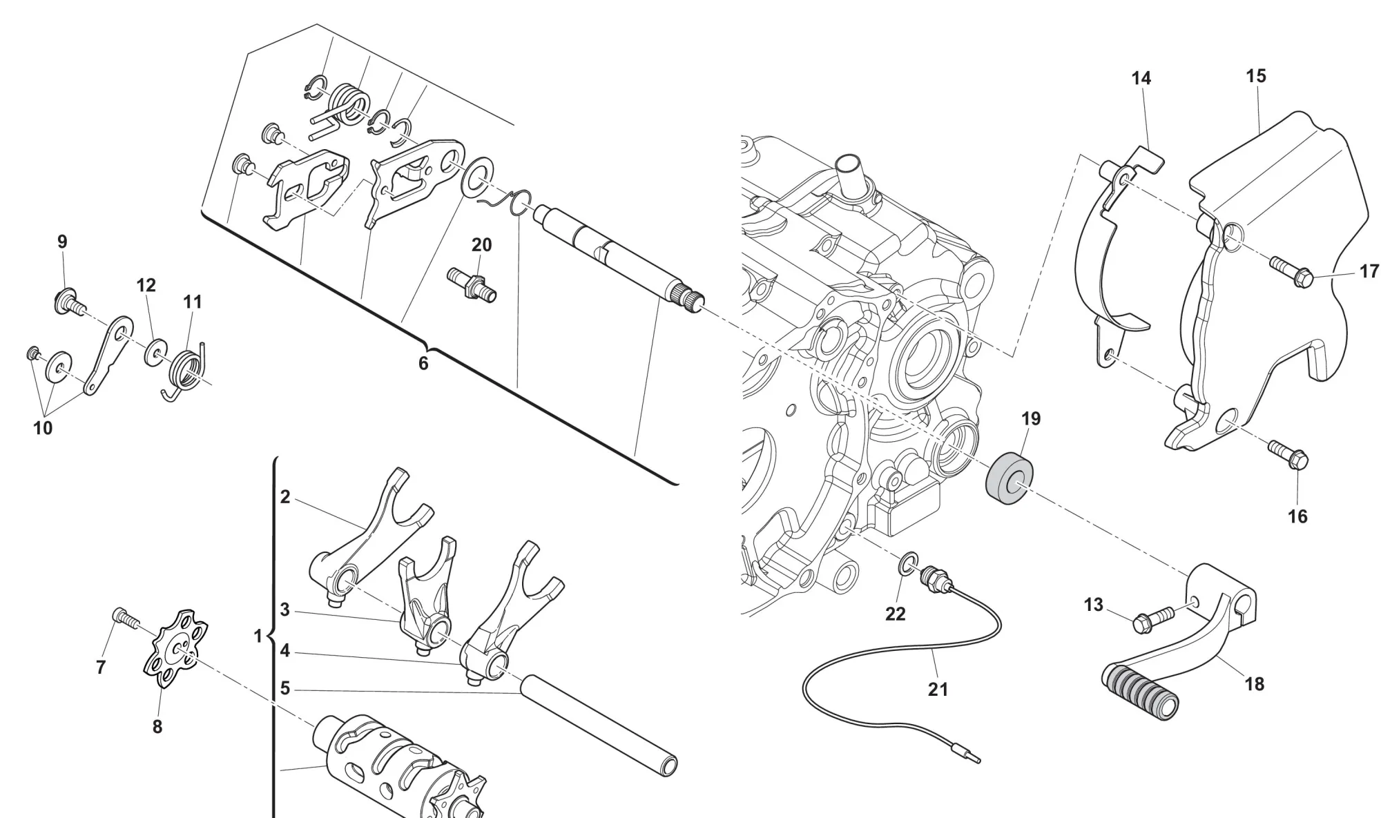 Schaltwelle - Schalthebel Schaltwelle - Schalthebel