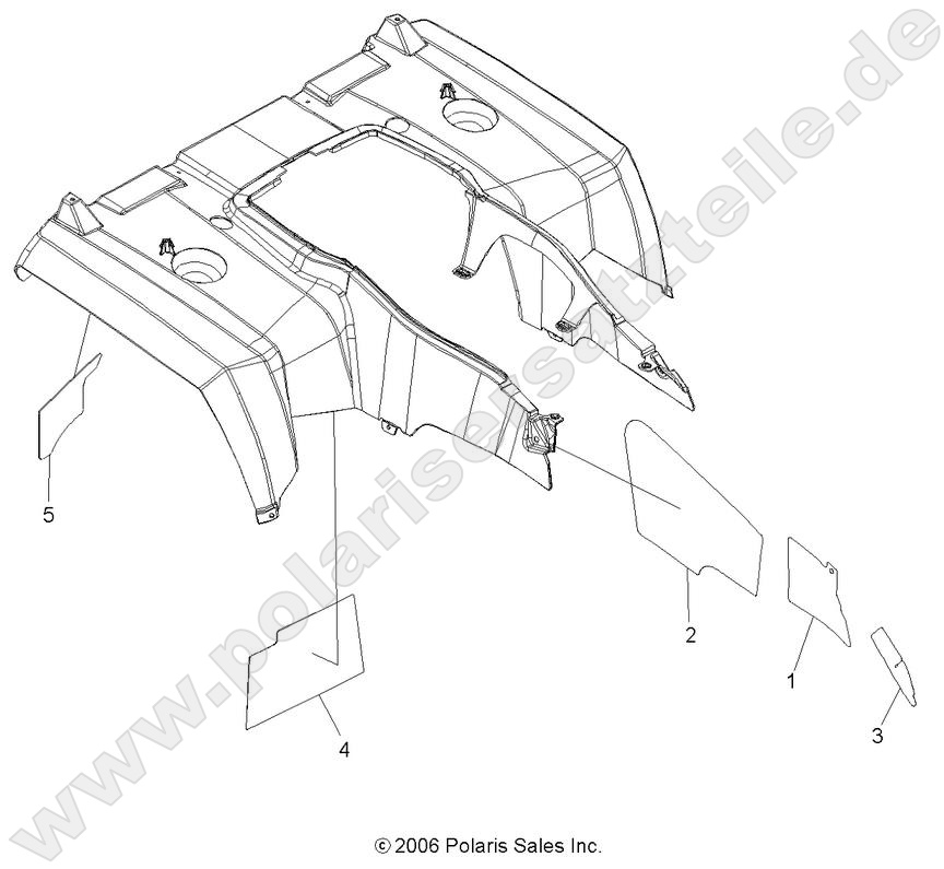 BODY, REAR CAB FOIL BODY, REAR CAB FOIL