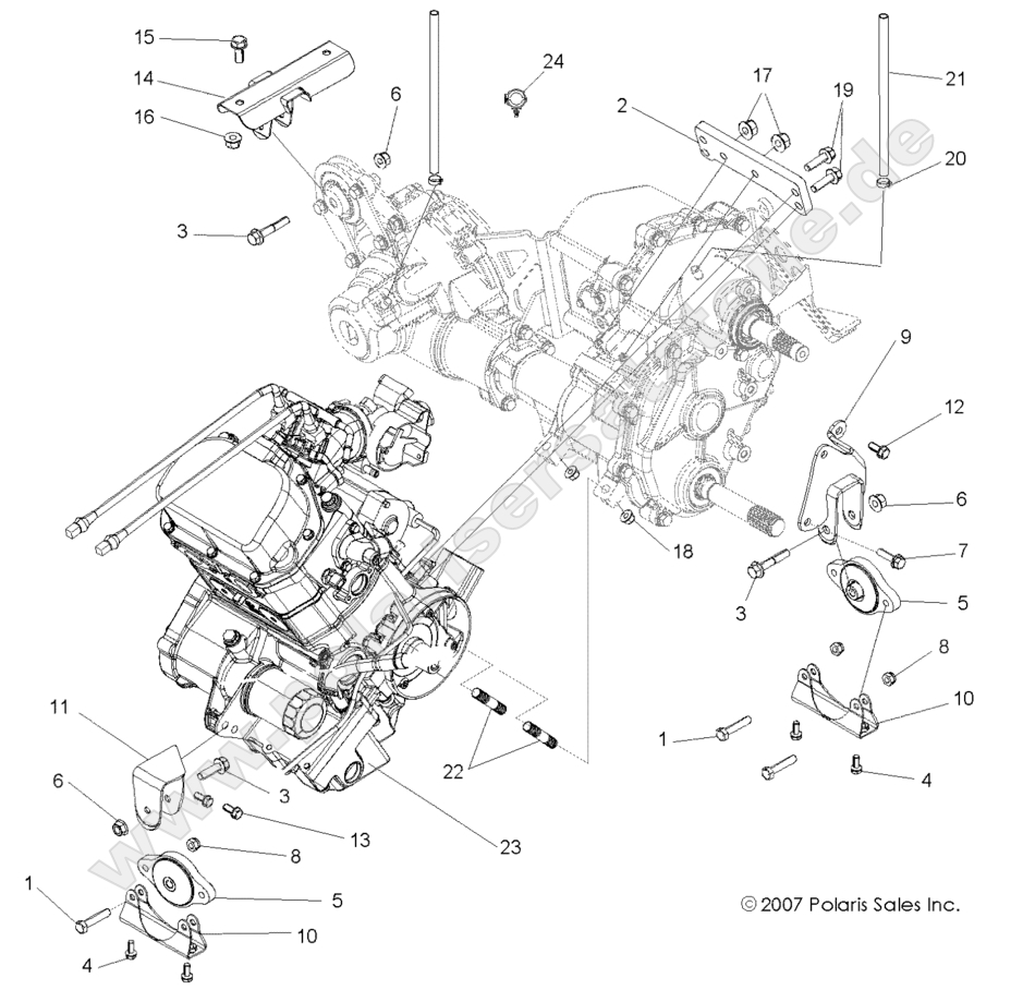 ENGINE, TRANSMISSION MOUNTING ENGINE, TRANSMISSION MOUNTING