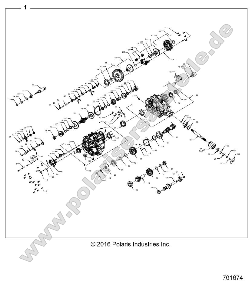 Drive Train, Main Gearcase Internals Drive Train, Main Gearcase Internals