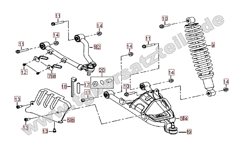Federbein vorne Federbein vorne