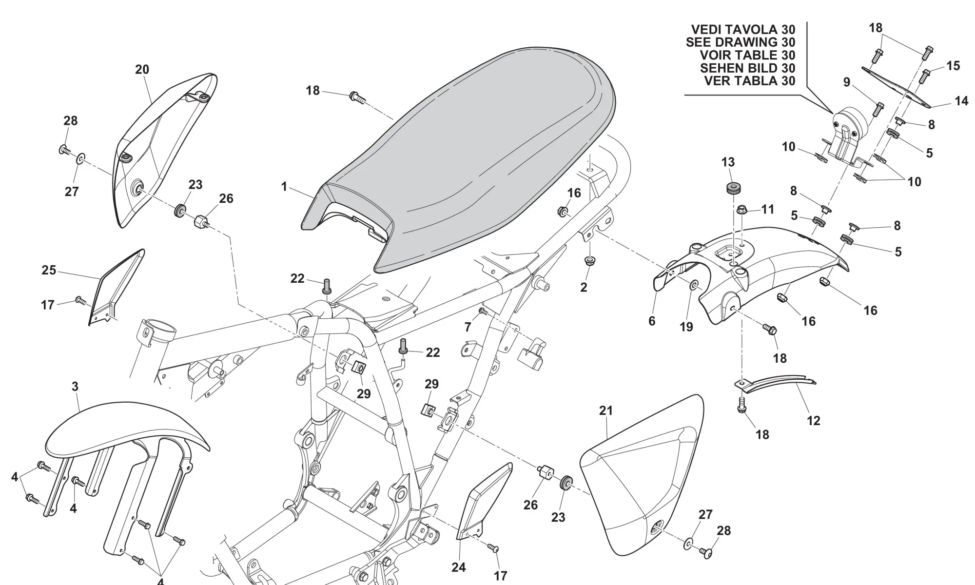 Verkleidung / Sitzbank
