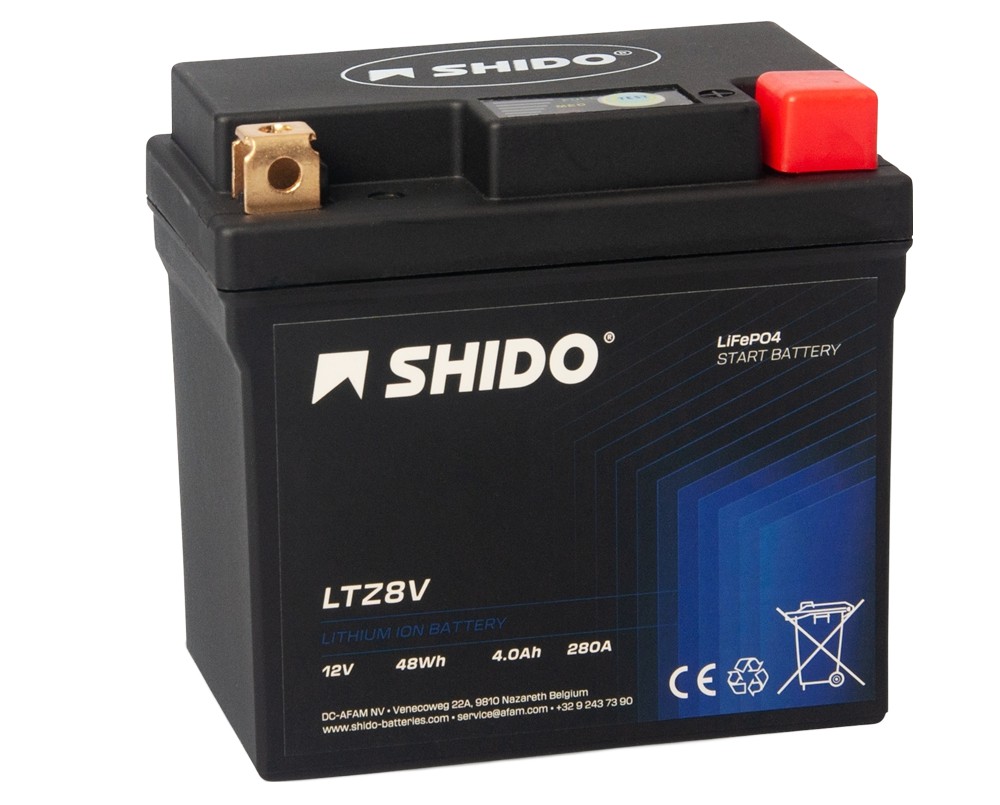 Shido LTZ8V Lithium Ionen Batterie 12V LiFePO4 (YTZ8V BTZ8V) Shido LTZ8V Lithium Ionen Batterie 12V LiFePO4 (YTZ8V BTZ8V)