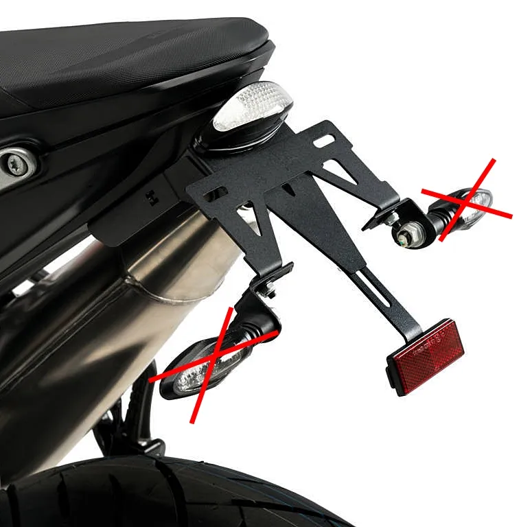 Puig Kennzeichenhalter Set mit LED Rücklicht - KTM Duke 790 /L 2018- / Duke 890 R 2020-